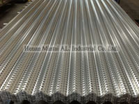 Architectural aluminum cladding perforated panels