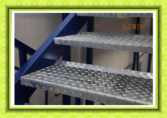 Checker plate stair treads