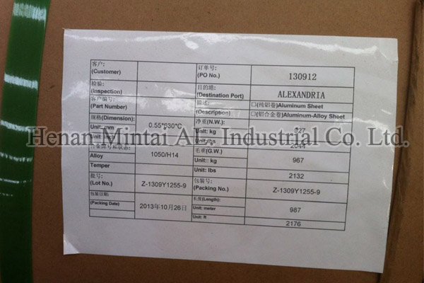 mintai 3004 aluminum